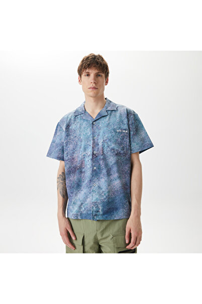United 4 UNITED4 Erkek Mavi Gömlek