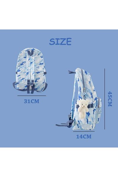 erorex Backpack For Schoolchildren 15L Student Bookbag Camouflage School Backpack For Kids Lightweight