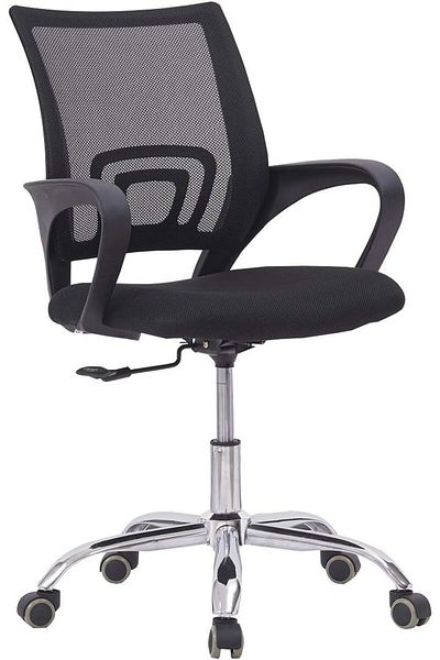 erorex Sleekline 6901 Task Office Chair Adjustment Height Castor Wheel Chair Black