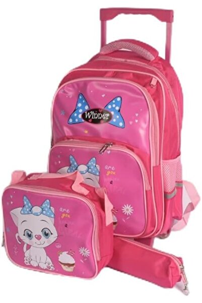 Generic Girls School Backpack 3 Pieces 16 Inch Pink 0168654 2