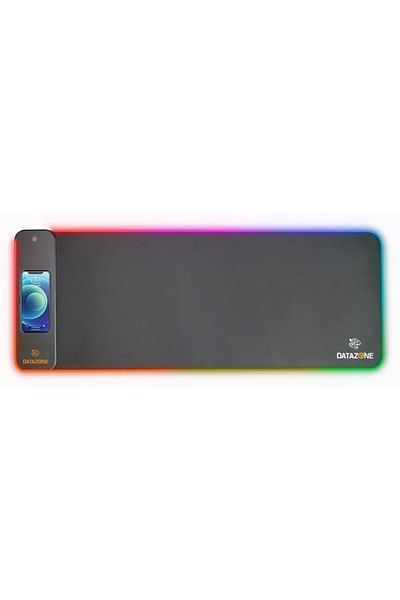 erorex لوحة ماوس RGB مع شحن لاسلكي سريع بقوة 15 وات، لوحة مضيئة كبيرة الحجم، 80 × 30 سم × 4 مم، سمك