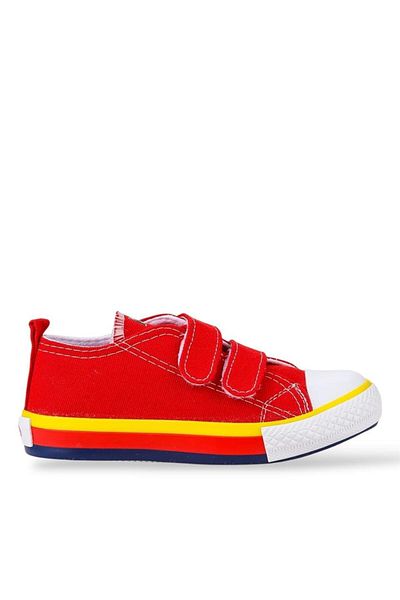 Liger Unisex Kids Sneaker Sports Shoes Red (26-30) Convers Model Velcro