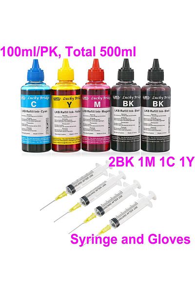 erorex مجموعة حبر إعادة تعبئة 5 × 100 مل 500 مل لطابعات HP 950 951 60 61 952 902 901 61 60 62 63 21 22 920 940 934 564 932