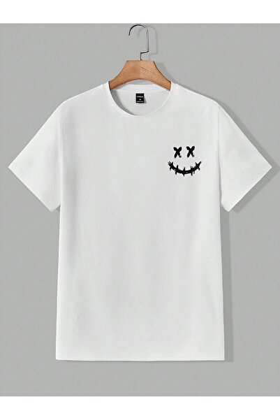 ZEMLİYA Men's Oversize Crew Neck Printed T-shirt