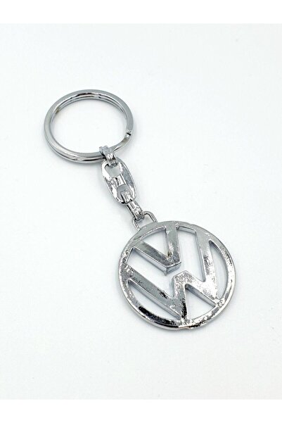 Metal Keychain with Volkswagen Logo - Metal Keychain with Volkswagen Logo