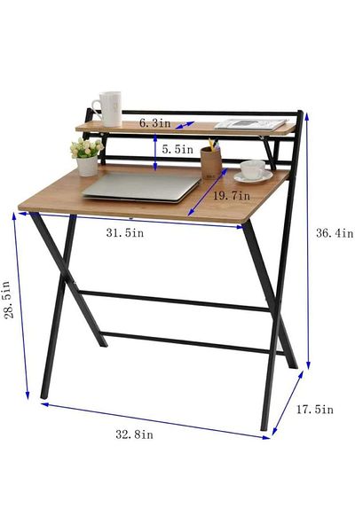erorex Small Folding Desk Computer Desk Writing Desk Lazy Foldable Table Laptop Desk Small Oak Desks Home