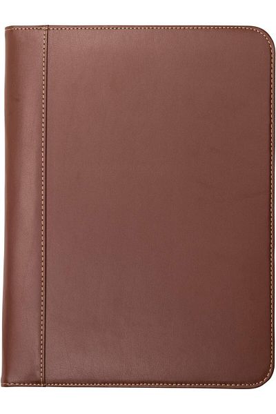 erorex 71716 Contrast Stitch Leather Padfolio Lightweight And Stylish Business Portfolio For Men And Women
