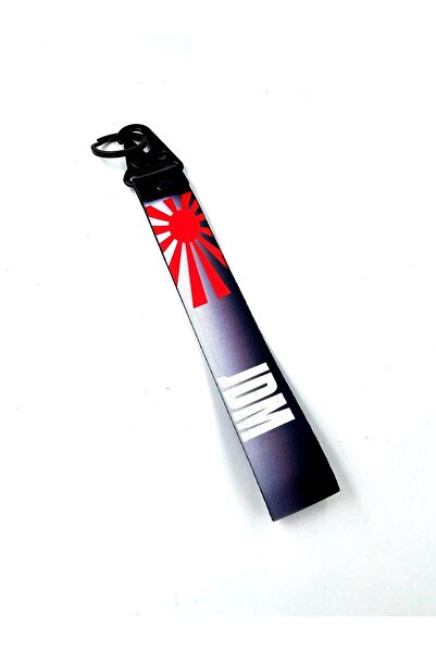 BsElektronik Breloc din metal cu design JDM Material de primă clasă cu accesorii din material textil