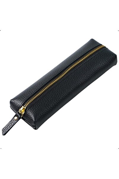 Generic Pencil Case Leather Pen Case Office Stationery Organizer Simple Durab...