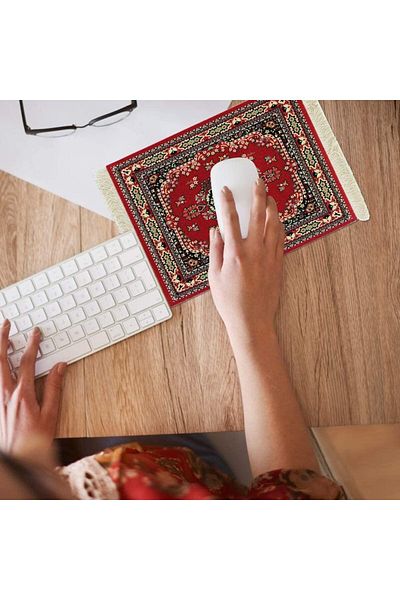 erorex وسادات ماوس لاسلكية، سجادة فارسية شرقية، وسادة ماوس للكمبيوتر، لتزيين الطاولة