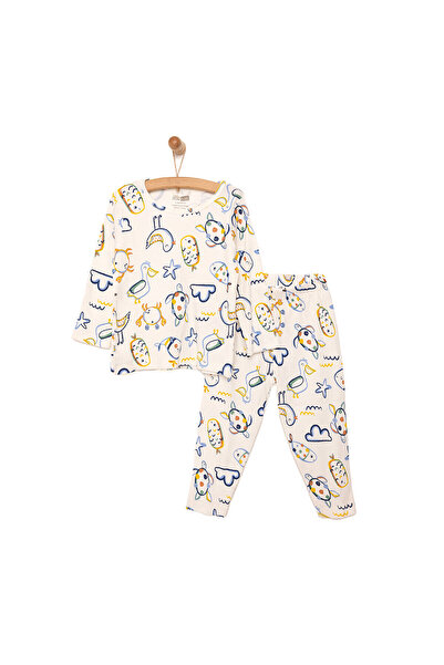 ebebek Hello Baby HelloBaby Kaşkorse Hayvan Desenli Uzun Kol Pijama Takımı