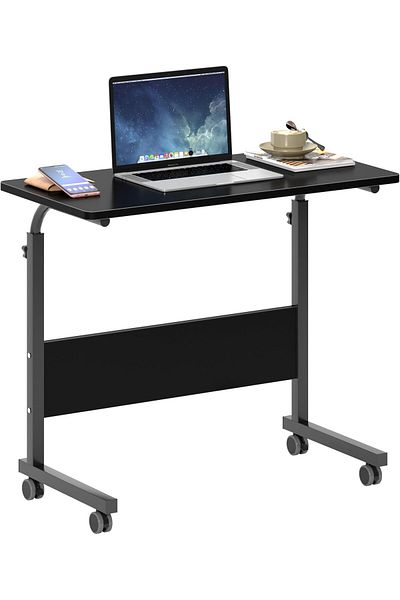erorex 31.5Inches Adjustable Mobile Bed Table Portable Laptop Computer Stand Desks With Rolling