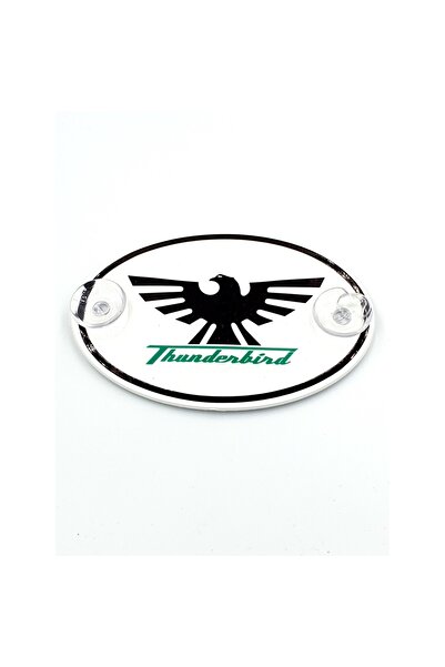 BsElektronik زخرفة زجاجية بيضاوية من زجاج شبكي ثندربيرد مع كوب شفط - زخرفة خا...