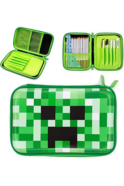 Generic Pencil Case Boys School Supply Organizer Cool Green Pen Box Holder Ba...