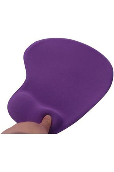 erorex وسادة ماوس مع دعامة معصم جل لأجهزة الكمبيوتر المحمولة والألعاب H 02 بنفسجية
