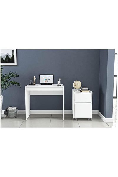 erorex Pilati Liberdade Computer Desk Is Made Off Mdf Woods Perfect For Your Children White Color And