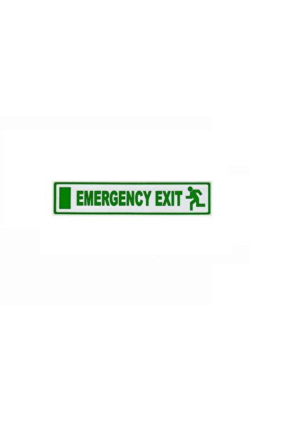 BsElektronik ملصق الطوارئ Exit ملصق الطوارئ الإنجليزية ملصق تمييز