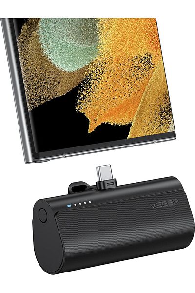 erorex شاحن محمول صغير 20 وات، باور بانك سريع الشحن بمنفذ USB C، بسعة 5000 مللي أمبير/ساعة لهاتف سامسونج جالاكسي S22 S21 S20