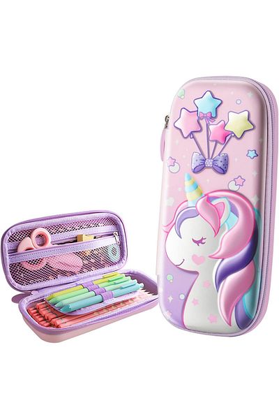 erorex Pencil Case For Girls Pencil Case For Kids Unicorn Pencil Pouch Storage Pouch Large Capacity Pencil