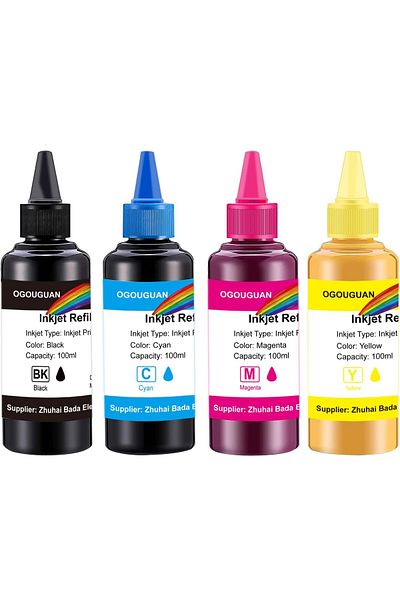 erorex خراطيش حبر طابعة عالمية 400 مل لون أسود بديلة لإعادة تعبئة الحبر لطابعات HP 61 912 953 963