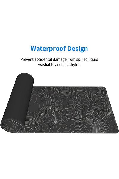 erorex لوحة ماوس ألعاب Topographic Contour لوحة ماوس ألعاب كبيرة مقاومة للماء لوحة ماوس Topographic مع