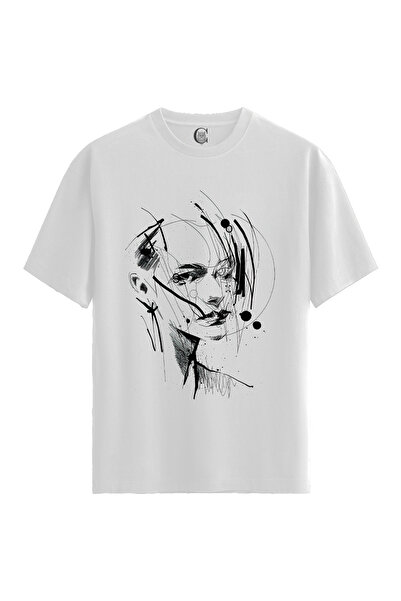Color Luxe Abstract Woman - 100% Cotton Women's White T-Shirt - Premium Quality