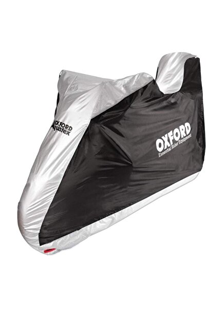 Oxford Motosiklet Aquatex Arka Çantali Kilif Medium Siyah-Gri CV203