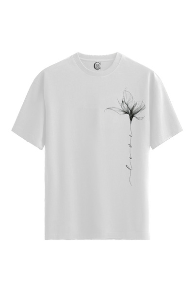 Color Luxe Ethereal Flower - 100% Cotton Women's White T-Shirt - Premium Quality