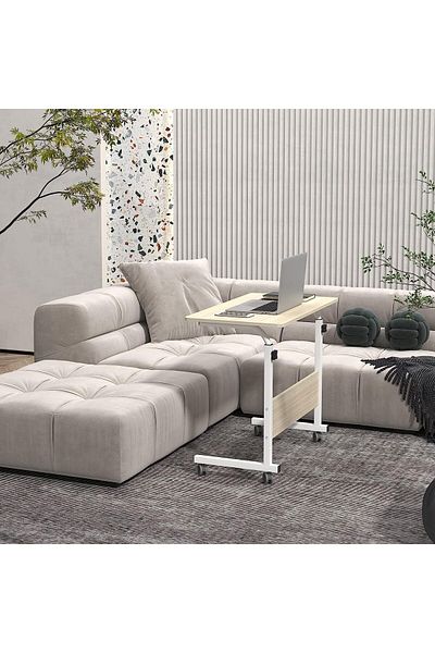 erorex Adjustable Laptop Computer Desk Suitable For Bedroom Living Room Office Sofa Beige 60 * 40 Cm