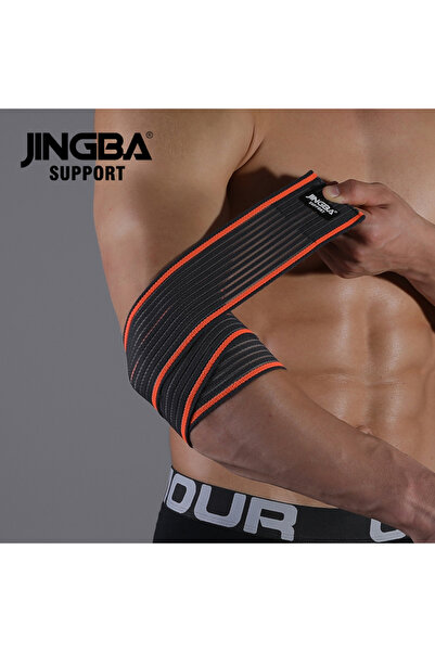 Choice برتقالي 1 قطعة قابلة للتعديل لحماية الكوع لرفع الأثقال بأشرطة مرنة للي...