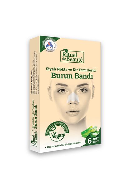Rituel De Beaute شرائط الأنف لإزالة الرؤوس السوداء والأوساخ 12 قطعة