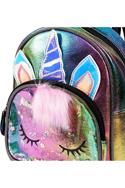 erorex Sequin School Medium Backpack Unicorn Multicolor