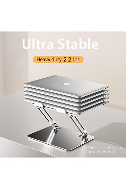 erorex حامل كمبيوتر محمول قابل للتعديل، حامل كمبيوتر محمول محمول، حامل كمبيوتر محمول مريح من الألومنيوم للمكتب