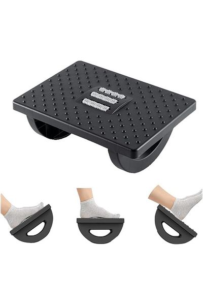 erorex Rocking Foot Rest Under Desk Nursing Foot Stool At Work Desk Footrest With Roller Massage Swing