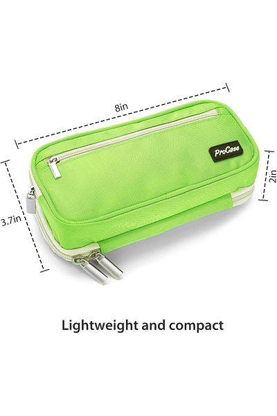 erorex Pencil Case Pen Bag Two Layers Big Capacity Pencil Pouch Pen Organizer Durable Stationery Holder