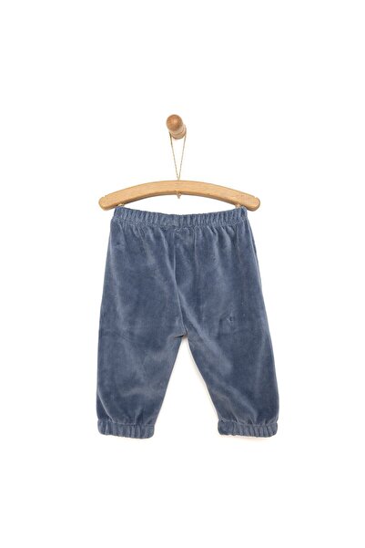 ebebek Hello Baby HelloBaby Erkek Bebek Eşofman Alt Fitilli Kadife Örme Lastikli Paça