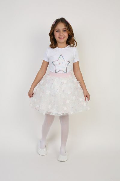 Dıgıl Kids Girl's April 23 White Tulle Suit