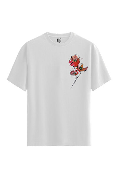 Color Luxe Mechanic Bloom - 100% Cotton Women's White T-Shirt - Premium Quality