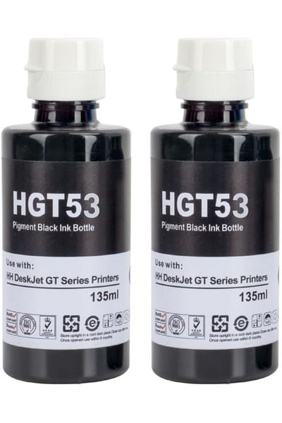 erorex حبر Gt53Xl متوافق مع HP لخزان الحبر الأسود المكون من قطعتين للطابعة 319 410 419 لـ