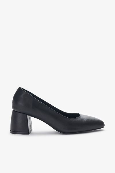 Louis Cardy Γυναικεία παπούτσια με τακούνι Sunny Black από γνήσιο δέρμα
