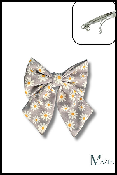 MAZEN Toga și țesătură cu fundă automată cu model Daisy