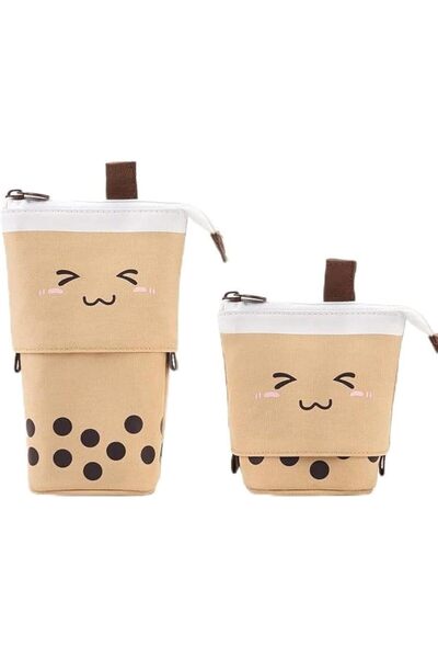 Generic حقيبة أقلام رصاص مع حامل أقلام قائم وحقيبة محولة قابلة للسحب ومنظم قا...