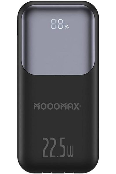 erorex باور بانك 10000 مللي أمبير/ساعة 22.5 وات مدمج قابل للطي، موصل USB C واحد وموصل Lightning واحد