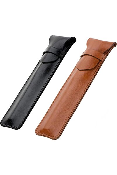 Generic جراب قلم جلدي مكون من قطعتين، جراب قلم من جلد البولي يوريثان الناعم، ...