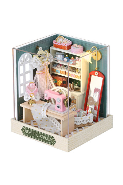 Choice QT-047 Doll House Kit Mini DIY Flower House Handmade 3D Puzzle Assembly Building Toys Home Bedroom D