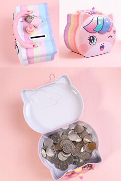 Patladı Gitti Cute Unicorn Themed White Color Children's Piggy Bank