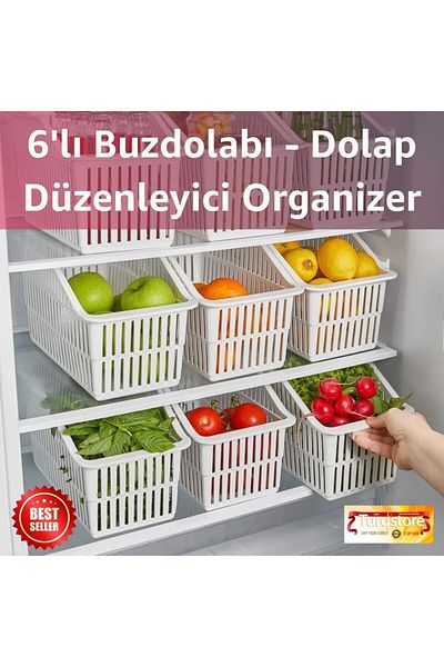 Turqstore Refrigerator and General Cabinet Organizer 6 (Organizer)
