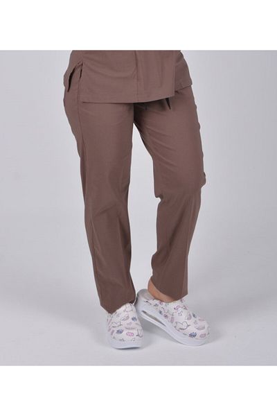 Nur Medikal Giyim Παντελόνι νοσοκόμας Dark Mink Lycra Hospital Doctor Bottom Uniform
