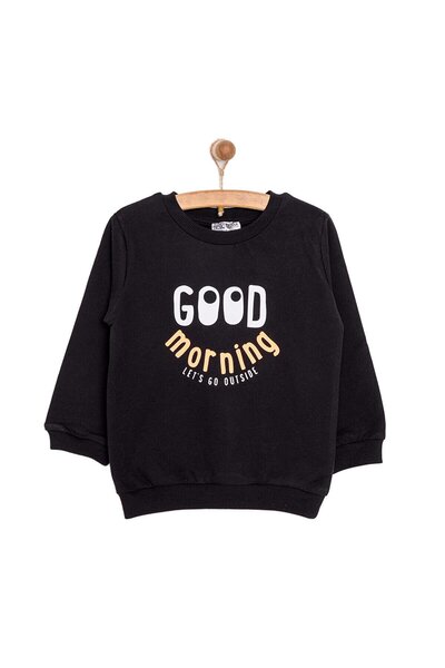 ebebek Hello Baby HelloBaby Erkek Bebek Sweatshirt Şardonlu Good Morning Bask...
