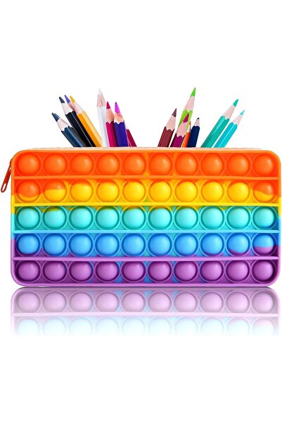 Generic Stationary Silicon Big Size Pop It Pencil Case For Kids School Pouch ...